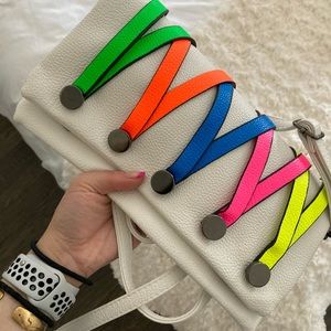 Colourful clutch/crossbody bag
